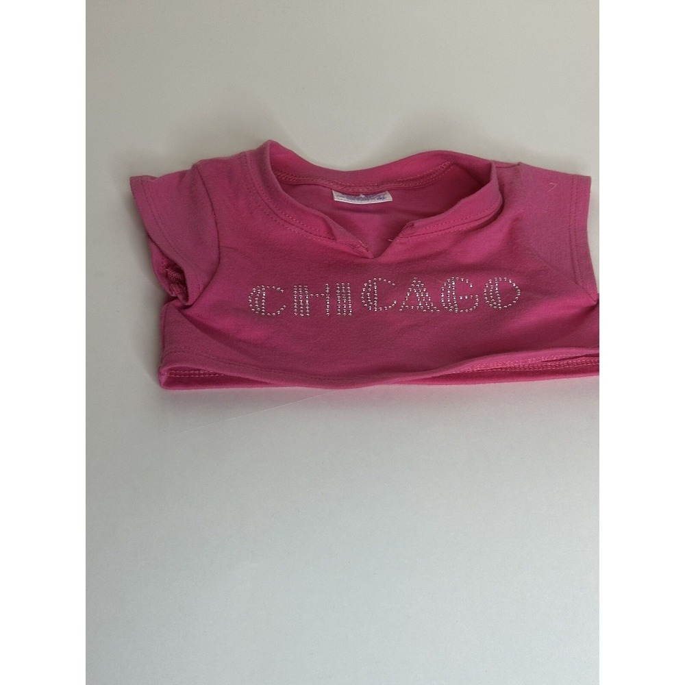 Build A Bear Chicago T-Shirt Pink